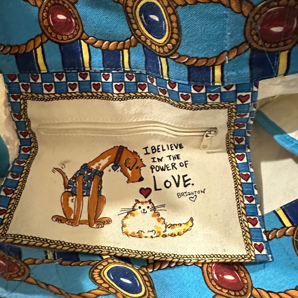 Brighton believe in love tote bag shopping bag canvas picnic reusable - Picture 3 of 14